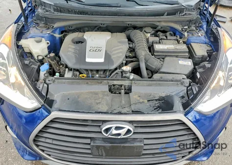 2016 Hyundai Veloster Turbo z USA, uszkodzony, nr VIN KMHTC6AE9GU265113